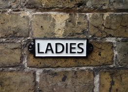 Rectangular Ladies sign